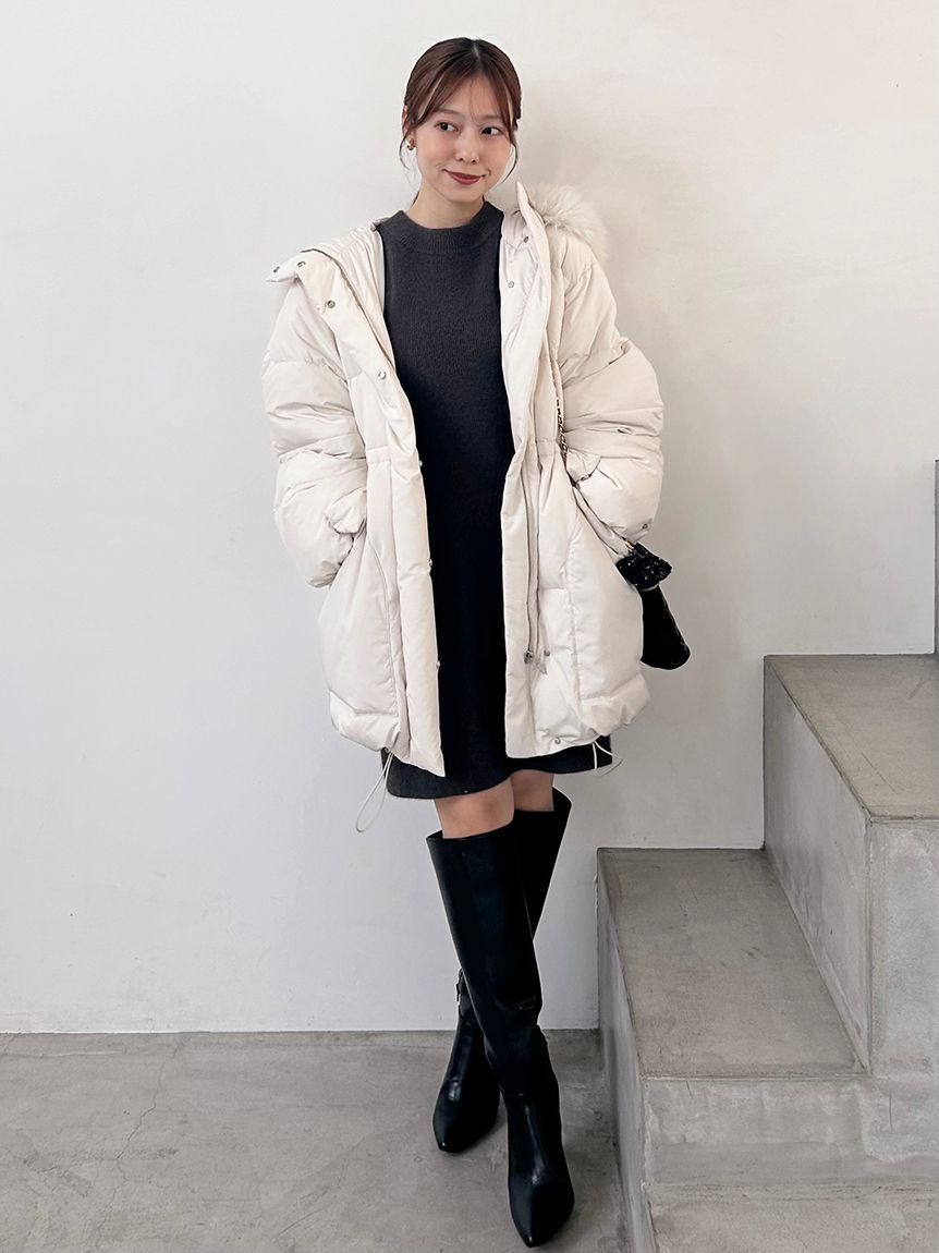 SNIDEL「【WEB限定カラーあり】西川フードファーミドルダウン」|ダウン|