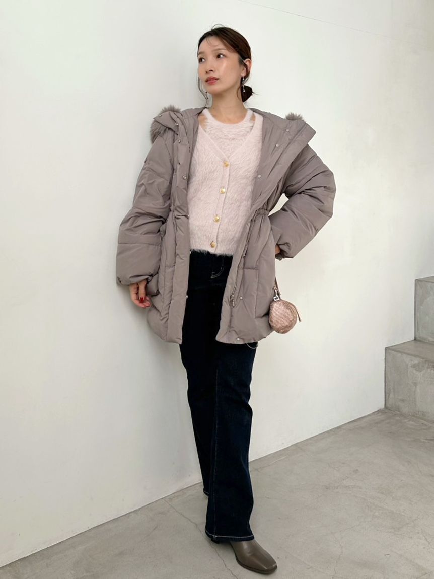 SNIDEL「【WEB限定カラーあり】西川フードファーミドルダウン」|ダウン|