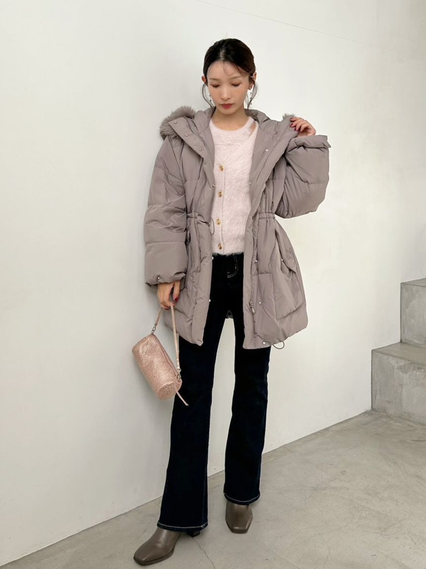 SNIDEL「【WEB限定カラーあり】西川フードファーミドルダウン」|ダウン|