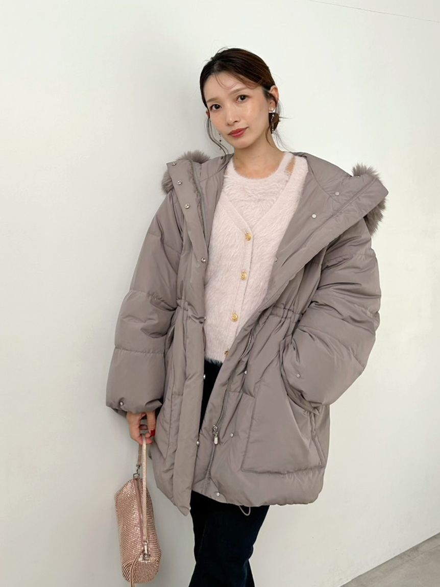 SNIDEL「【WEB限定カラーあり】西川フードファーミドルダウン」|ダウン|