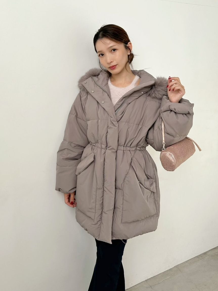 SNIDEL「【WEB限定カラーあり】西川フードファーミドルダウン」|ダウン|