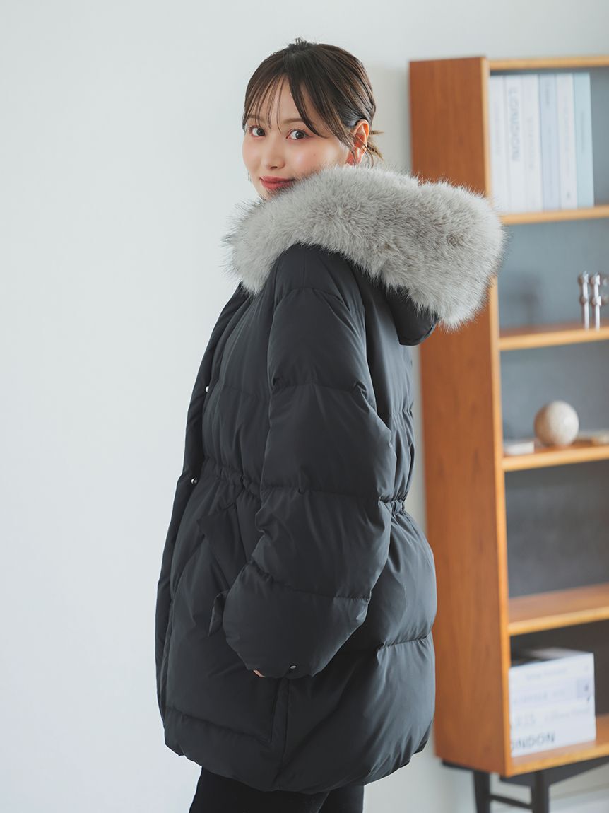 SNIDEL「【WEB限定カラーあり】西川フードファーミドルダウン」|ダウン|