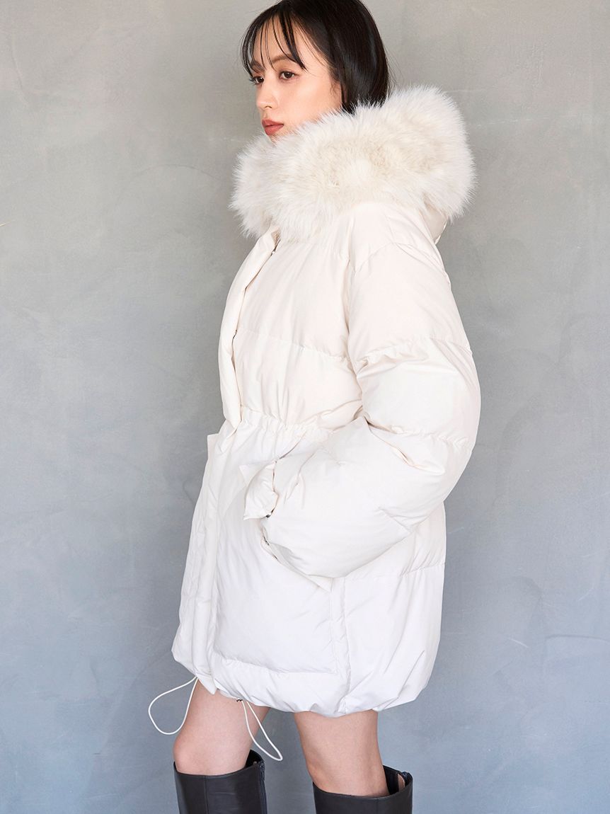 SNIDEL「【WEB限定カラーあり】西川フードファーミドルダウン」|ダウン|