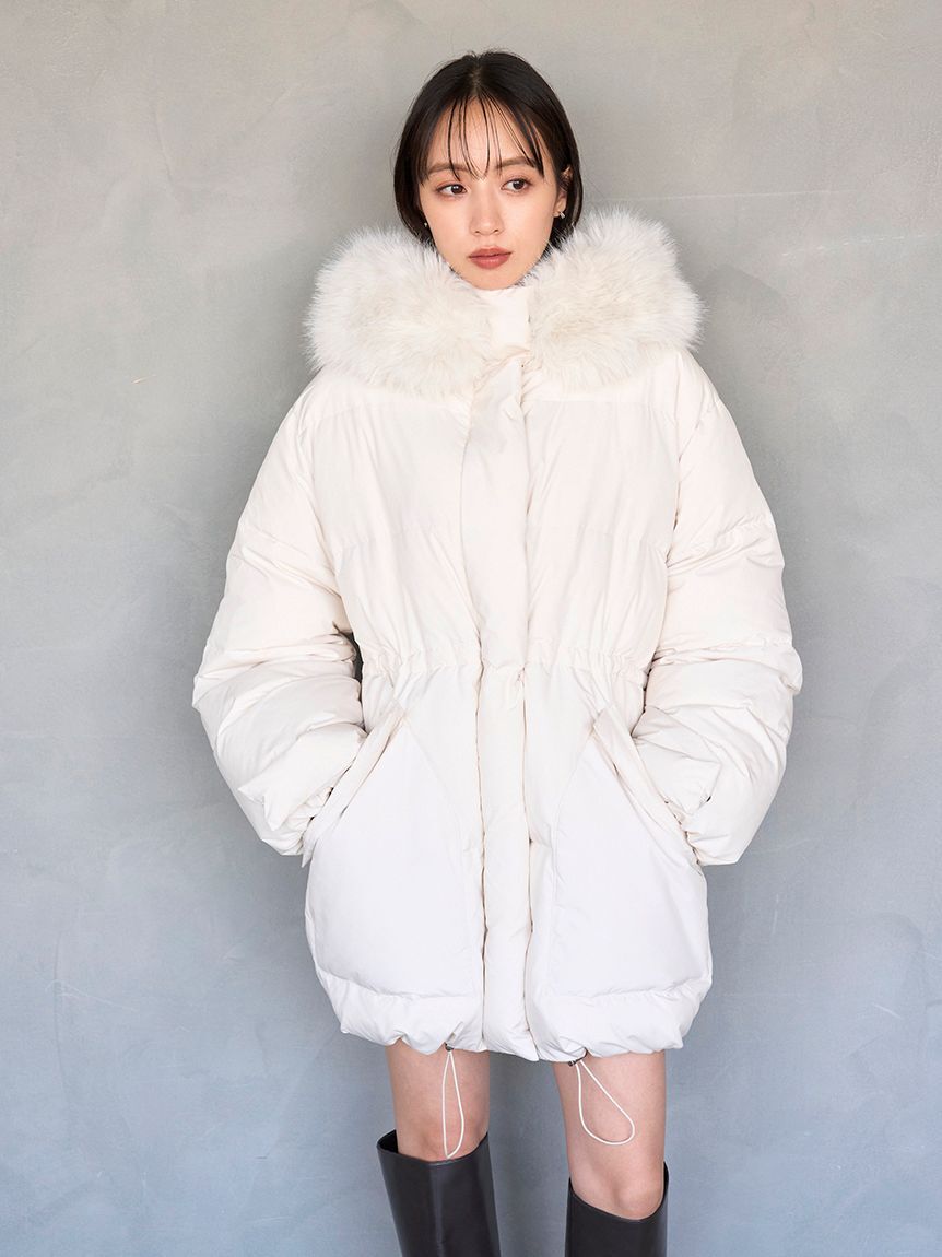 SNIDEL「【WEB限定カラーあり】西川フードファーミドルダウン」|ダウン|