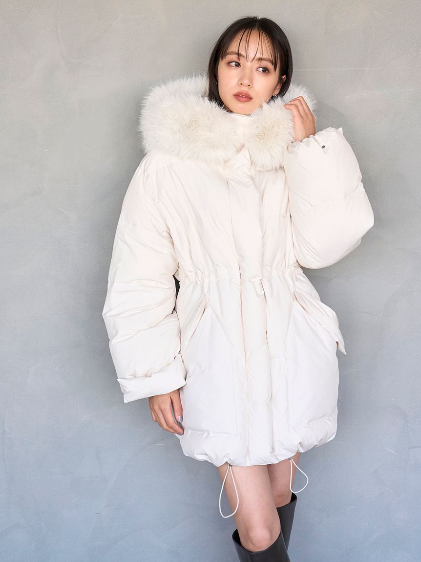 SNIDEL「【WEB限定カラーあり】西川フードファーミドルダウン」|ダウン|