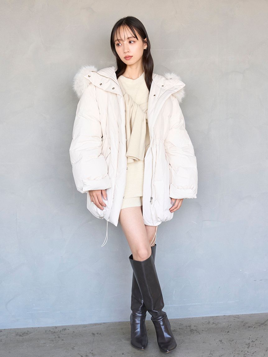 SNIDEL「【WEB限定カラーあり】西川フードファーミドルダウン」|ダウン|