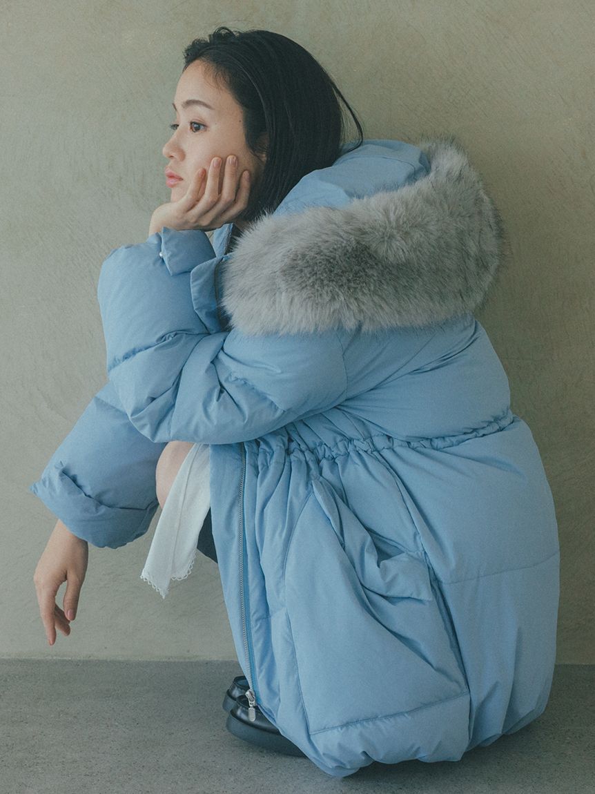 SNIDEL「【WEB限定カラーあり】西川フードファーミドルダウン」|ダウン|