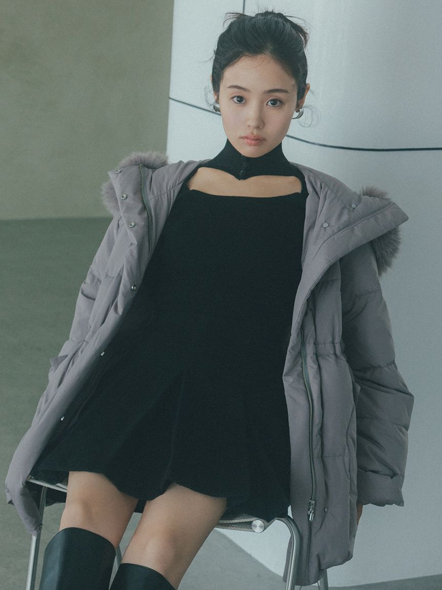 SNIDEL「【WEB限定カラーあり】西川フードファーミドルダウン」|ダウン|GRY