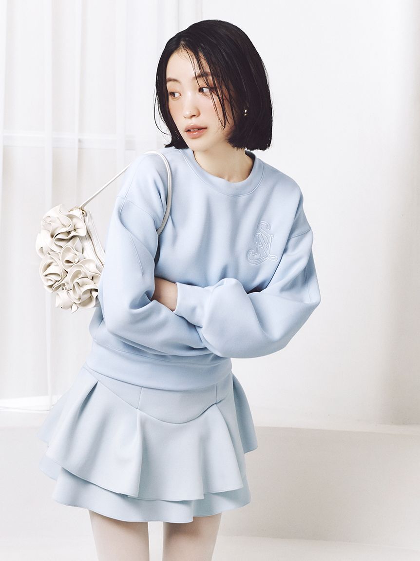 SNIDEL「ボンディングロゴスウェットプルオーバー」|スウェット・ジャージ|