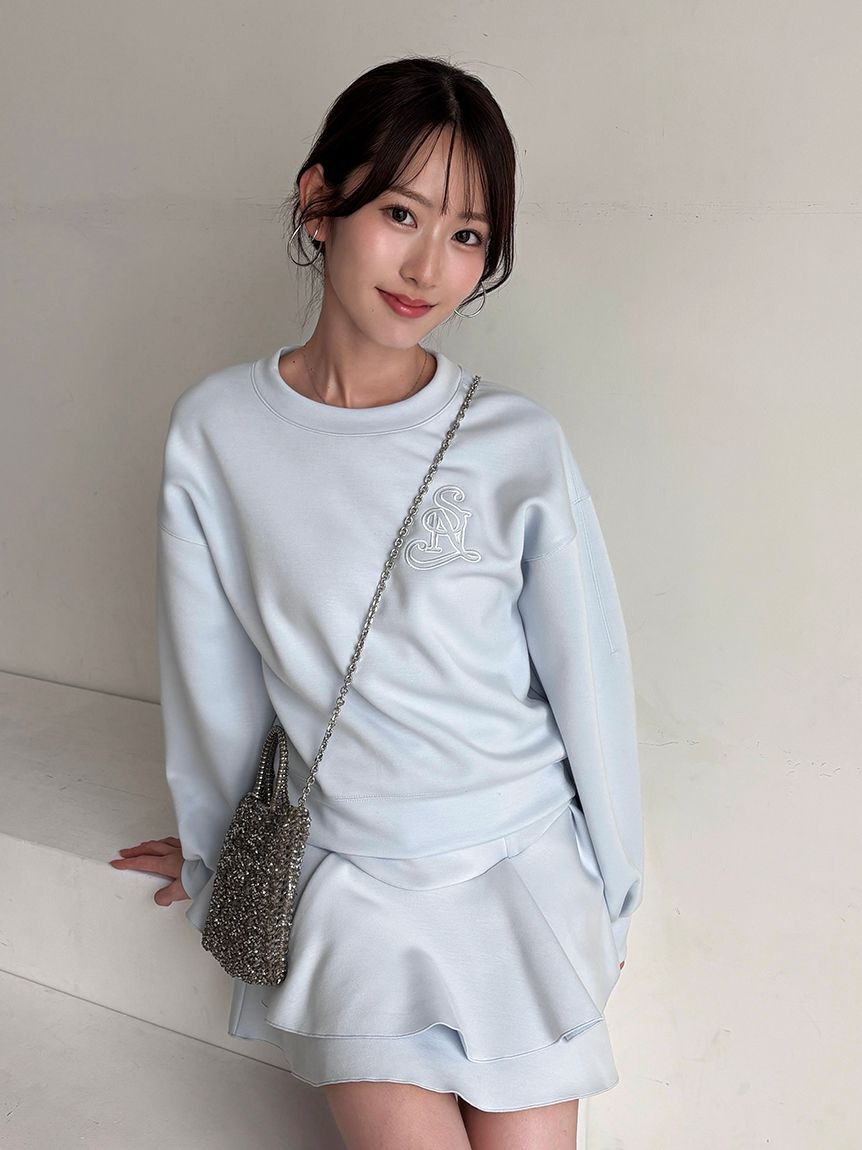 SNIDEL「ボンディングロゴスウェットプルオーバー」|スウェット・ジャージ|