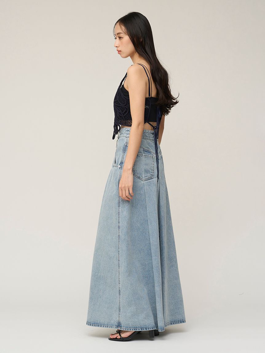 SNIDEL「ロングデニムスカート」|スカート|