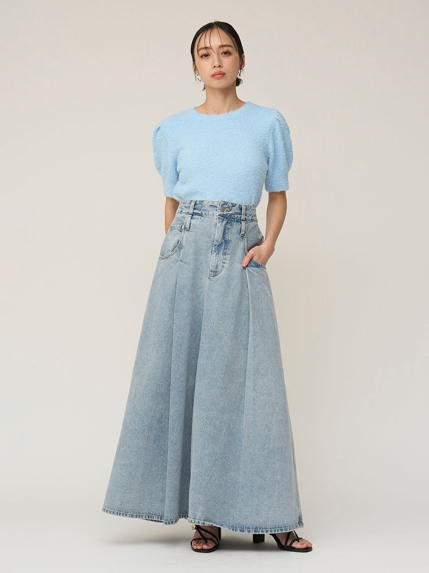 SNIDEL「ロングデニムスカート」|スカート|