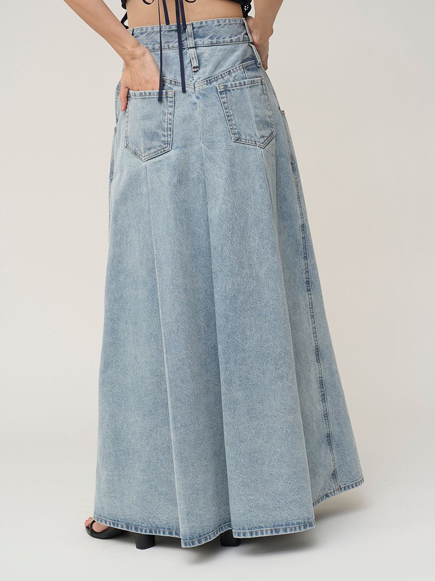 SNIDEL「ロングデニムスカート」|スカート|