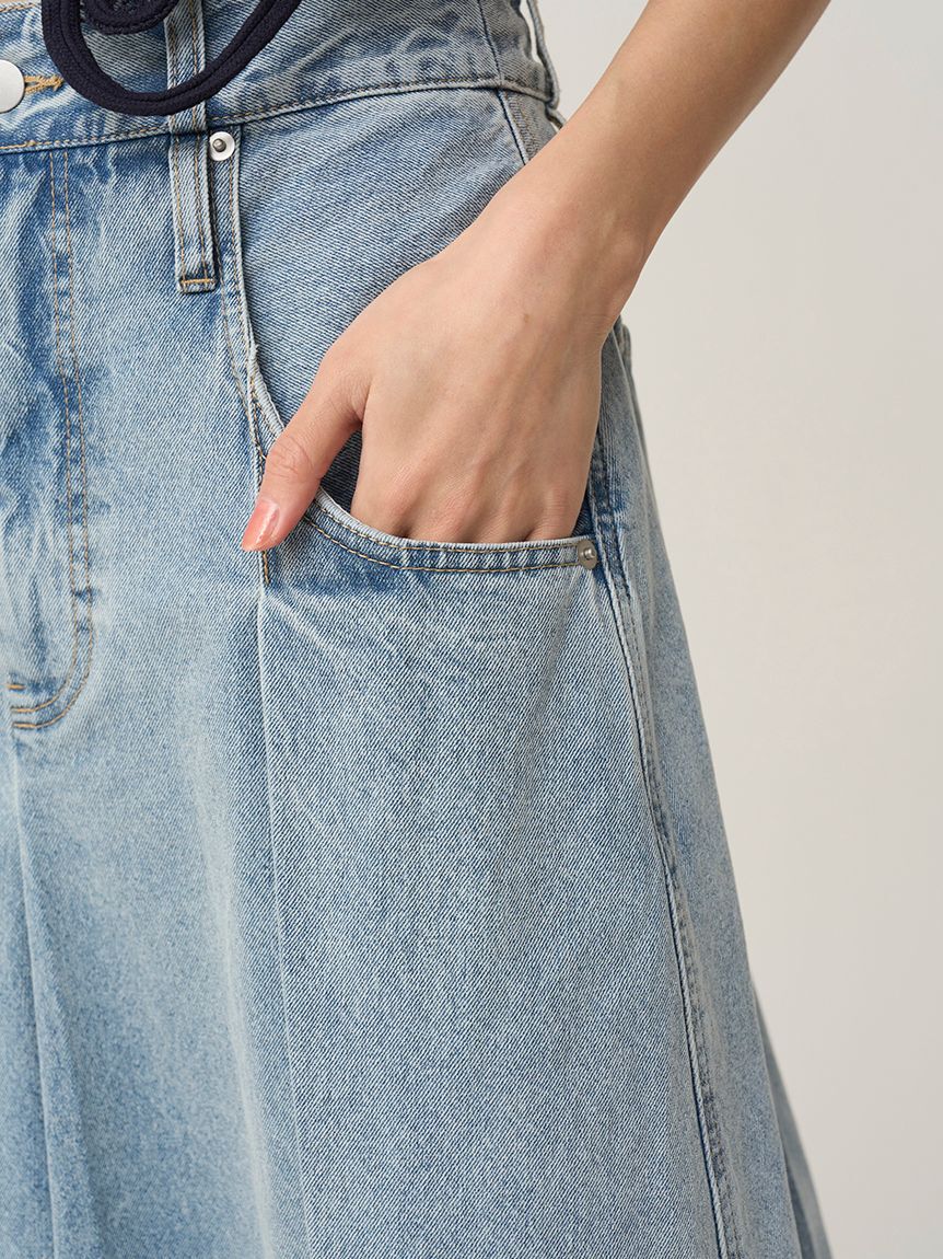 SNIDEL「ロングデニムスカート」|スカート|