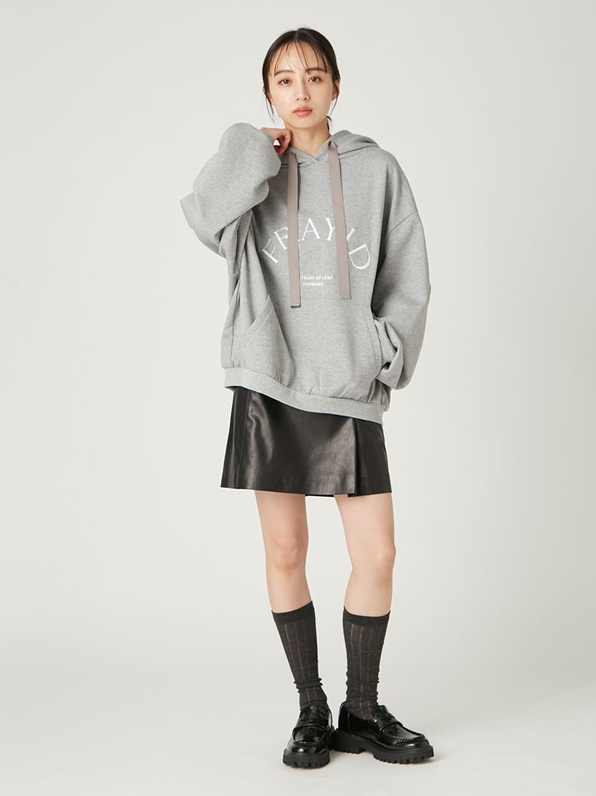 FRAY I.D「レザーライクアシメタックミニスカート」|スカート|