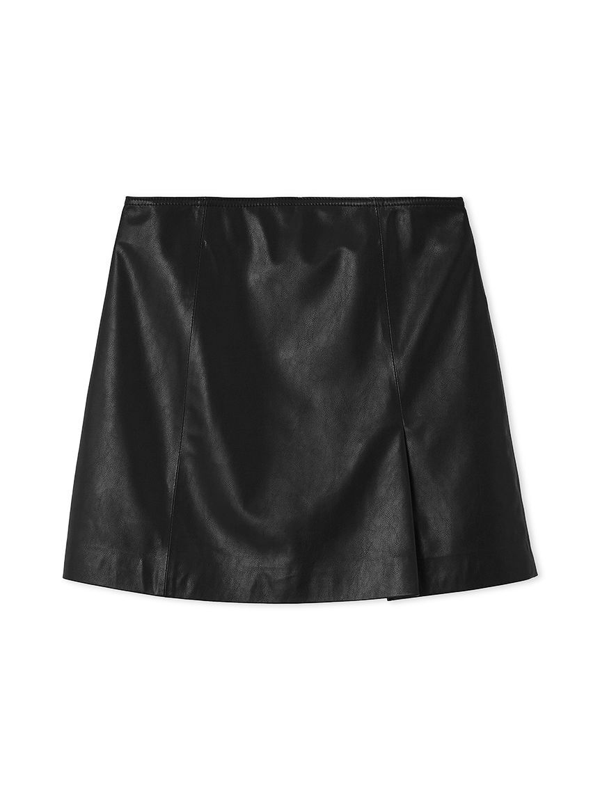 FRAY I.D「レザーライクアシメタックミニスカート」|スカート|