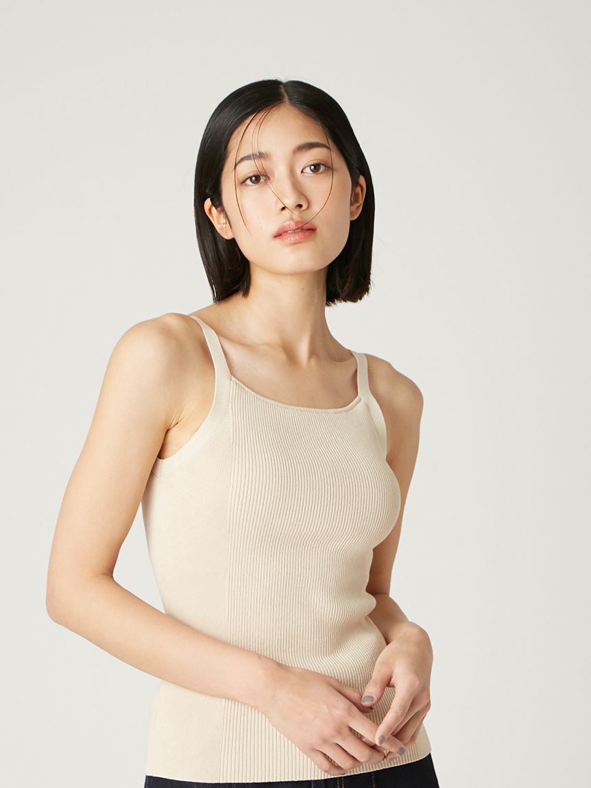 FRAY I.D「カップインアメスリリブニットタンク」|ニット・セーター|