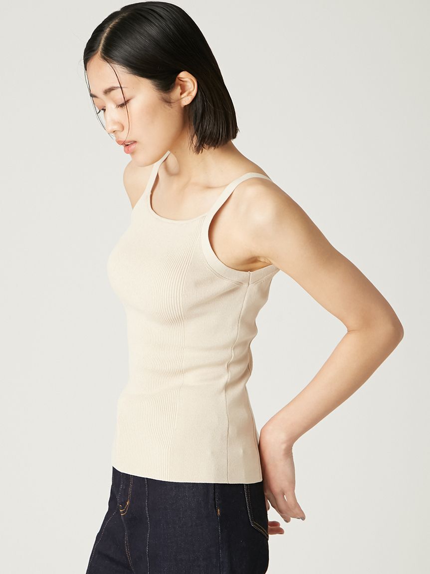 FRAY I.D「カップインアメスリリブニットタンク」|ニット・セーター|