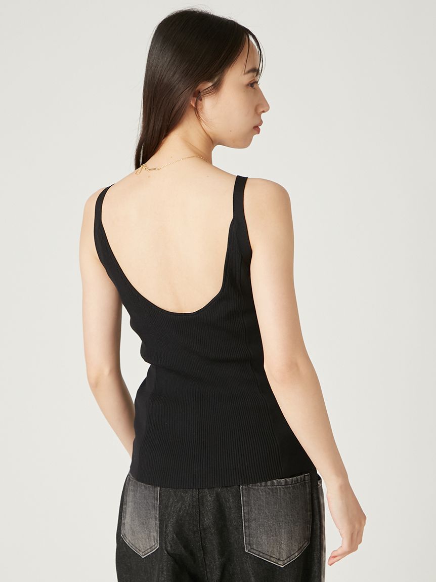 FRAY I.D「カップインアメスリリブニットタンク」|ニット・セーター|