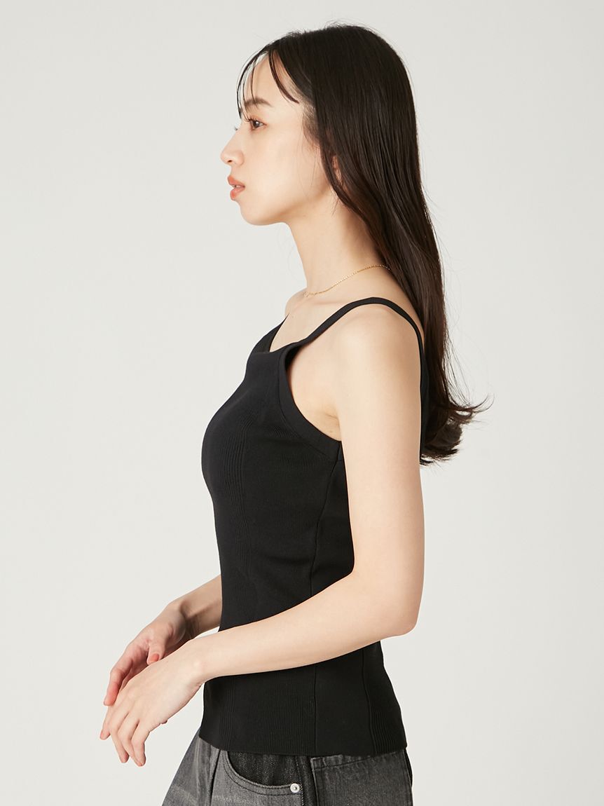 FRAY I.D「カップインアメスリリブニットタンク」|ニット・セーター|