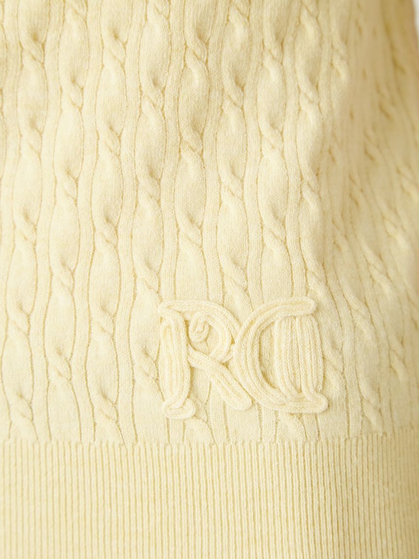 FRAY I.D「ハーフスリーブニットプルオーバー／ウォッシャブル」|ニット・セーター|