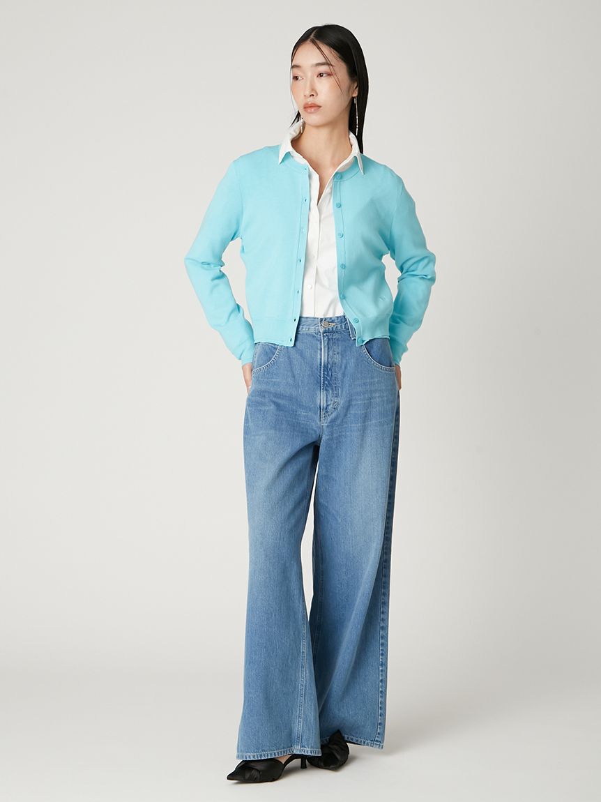 FRAY I.D「コンパクトクルーネックニットカーディガン／ウォッシャブル」|カーディガン|