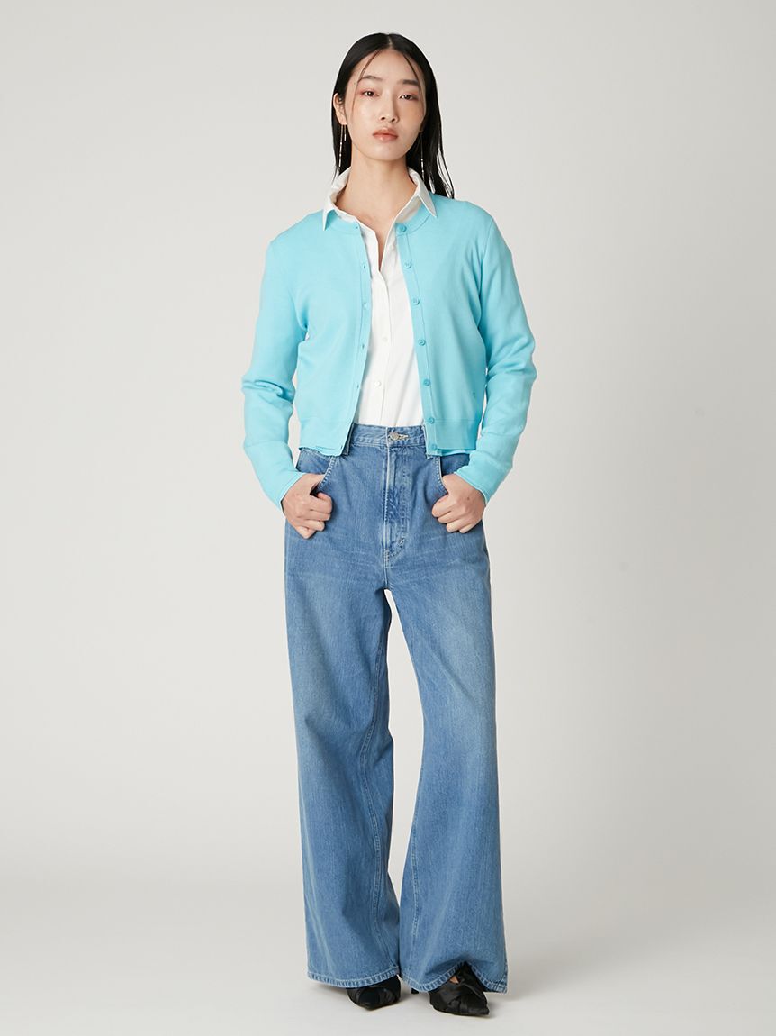 FRAY I.D「コンパクトクルーネックニットカーディガン／ウォッシャブル」|カーディガン|