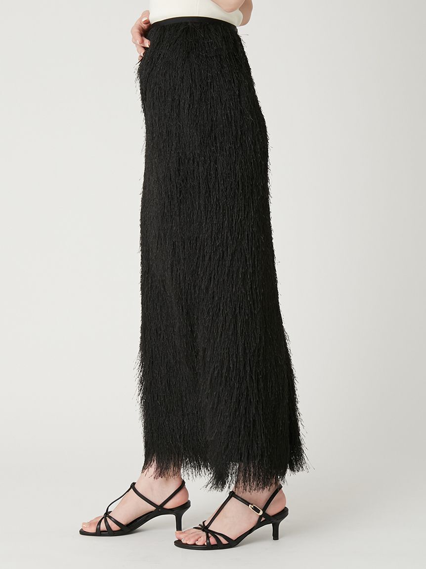 FRAY I.D「シャギージャガードストレートスカート」|スカート|