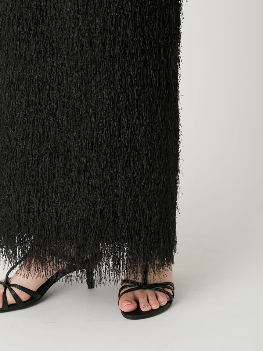 FRAY I.D「シャギージャガードストレートスカート」|スカート|