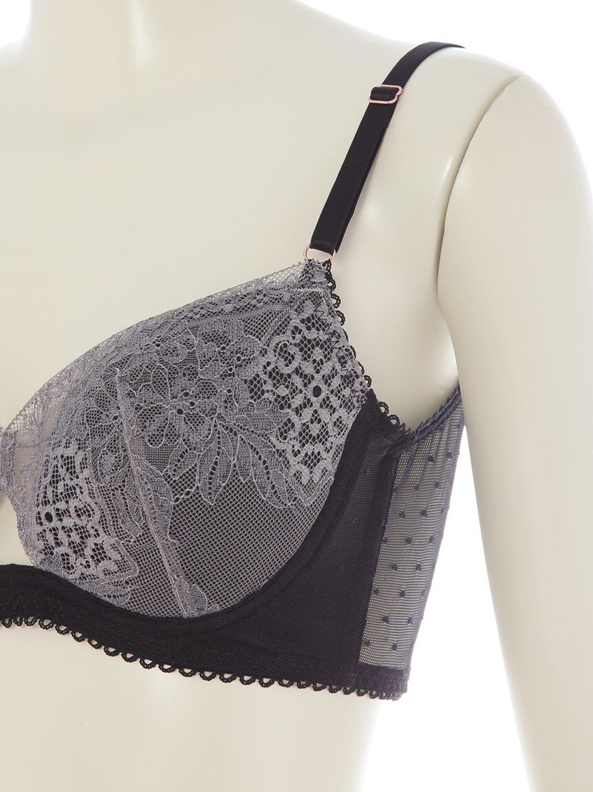 LILY BROWN Lingerie「【LILY BROWN Lingerie】バイカラーレース アンダードレス ブラ」|インナー|