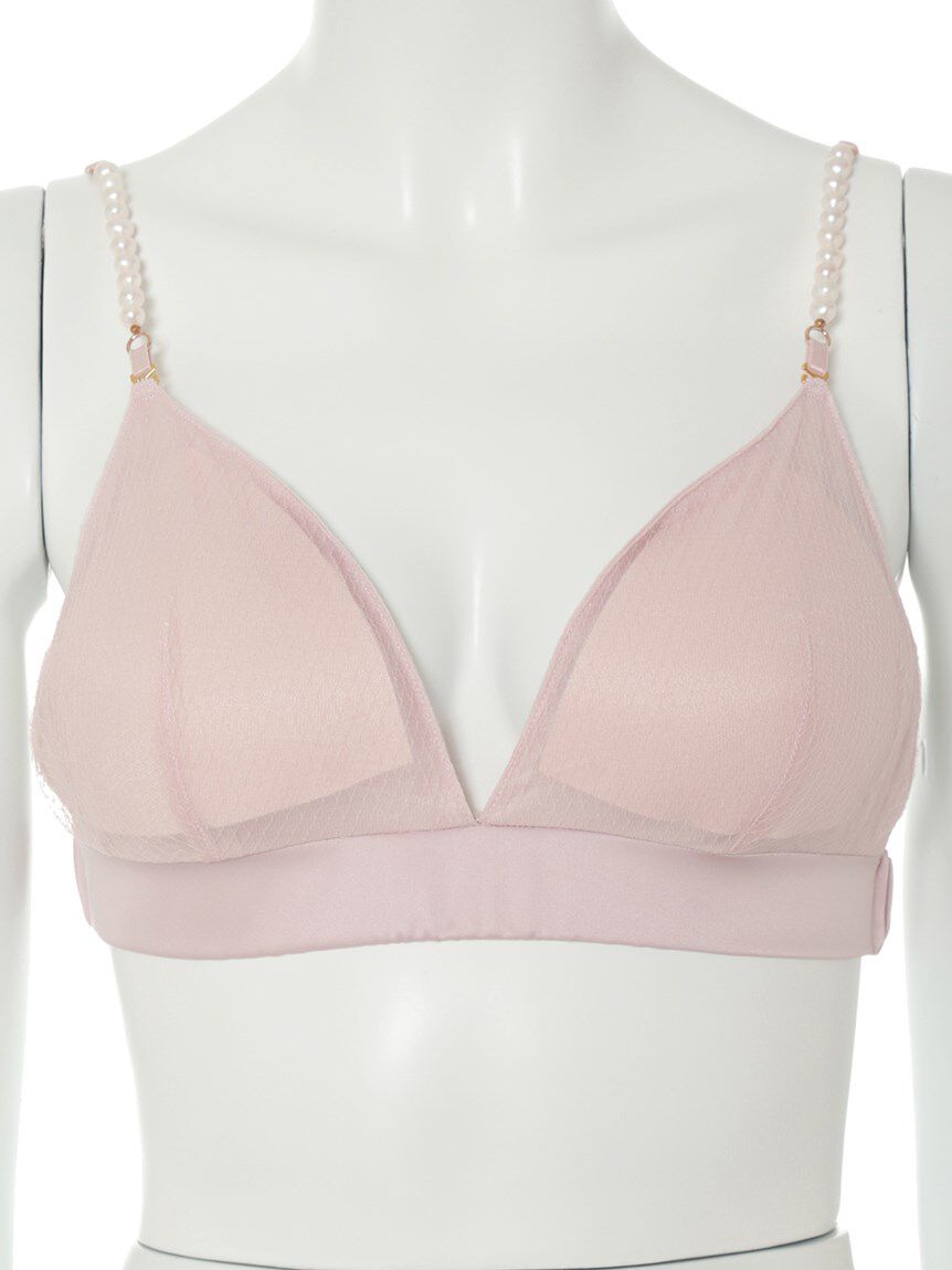 LILY BROWN Lingerie「【LILY BROWN Lingerie】パールストラップ ノンワイヤーブラ・ショーツセット」|インナー|