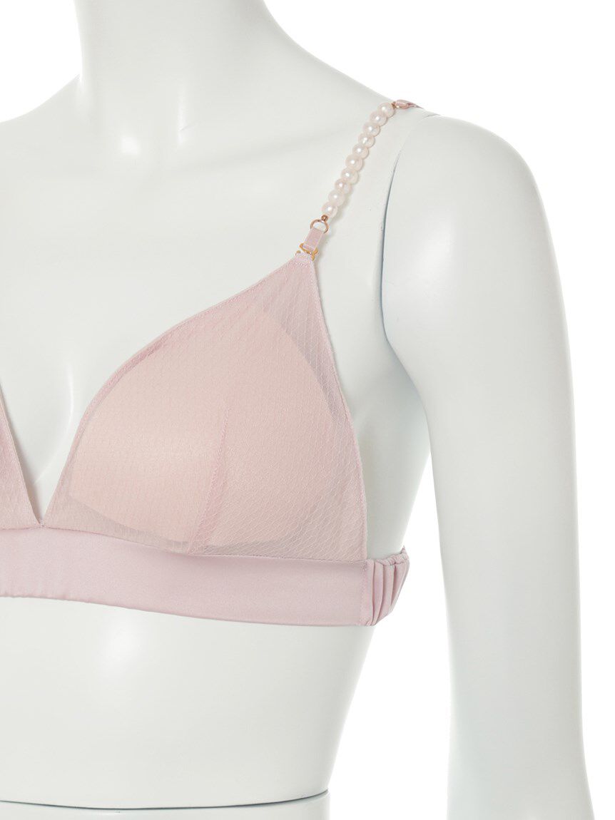 LILY BROWN Lingerie「【LILY BROWN Lingerie】パールストラップ ノンワイヤーブラ・ショーツセット」|インナー|