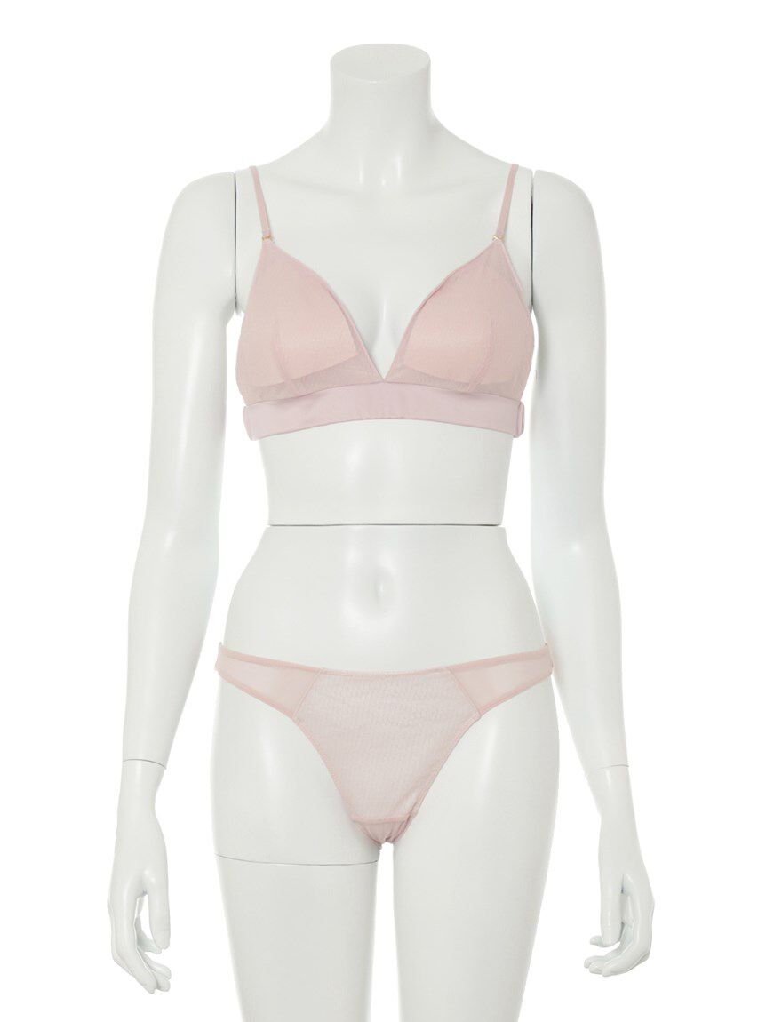 LILY BROWN Lingerie「【LILY BROWN Lingerie】パールストラップ ノンワイヤーブラ・ショーツセット」|インナー|