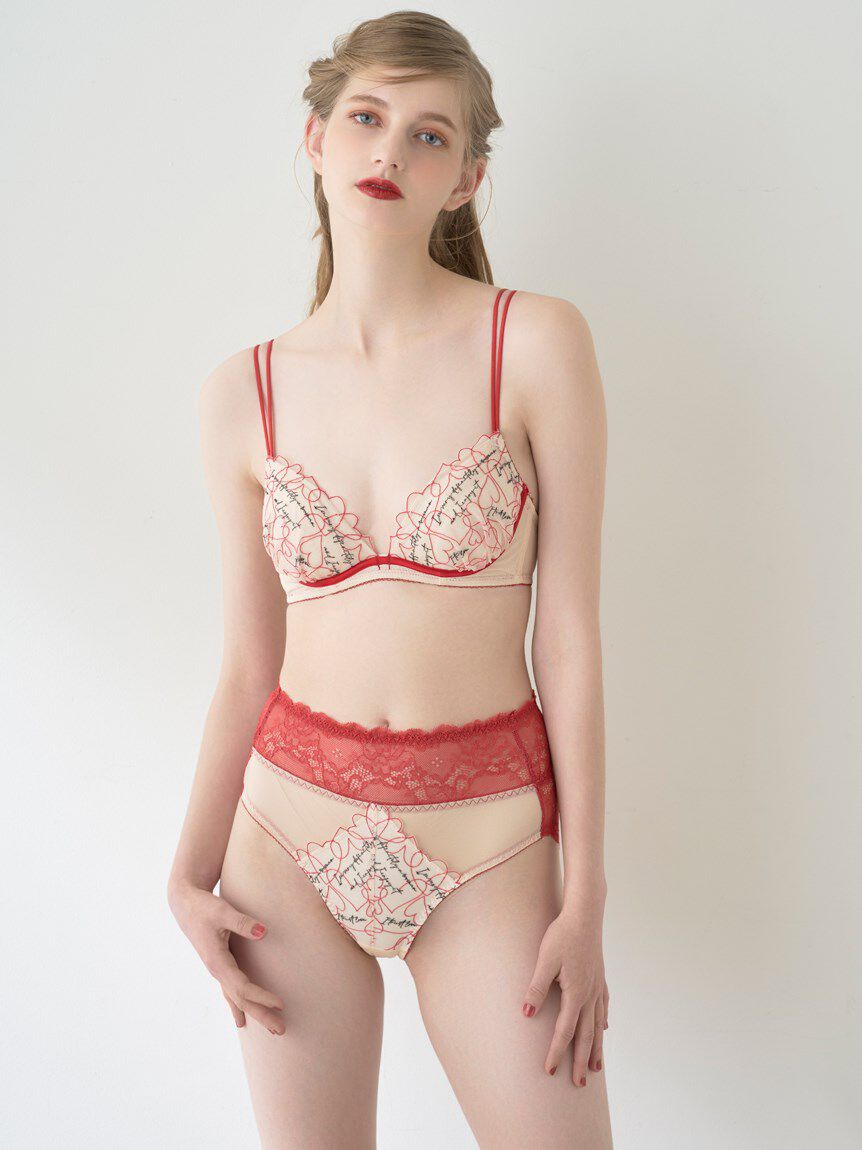 LILY BROWN Lingerie「【LILY BROWN Lingerie】ハート エンブロイダリーレース  エフォートレシー ブラ」|インナー|
