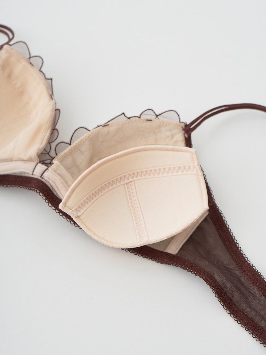 LILY BROWN Lingerie「【LILY BROWN Lingerie】ハート エンブロイダリーレース  エフォートレシー ブラ」|インナー|