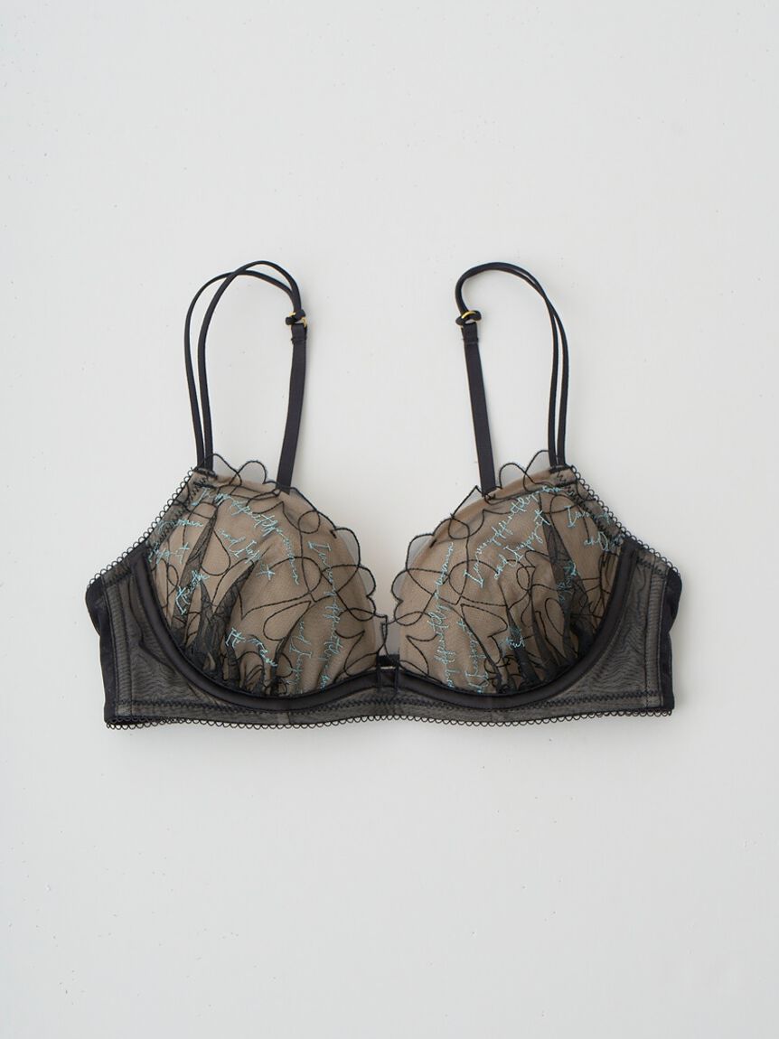 LILY BROWN Lingerie「【LILY BROWN Lingerie】ハート エンブロイダリーレース  エフォートレシー ブラ」|インナー|