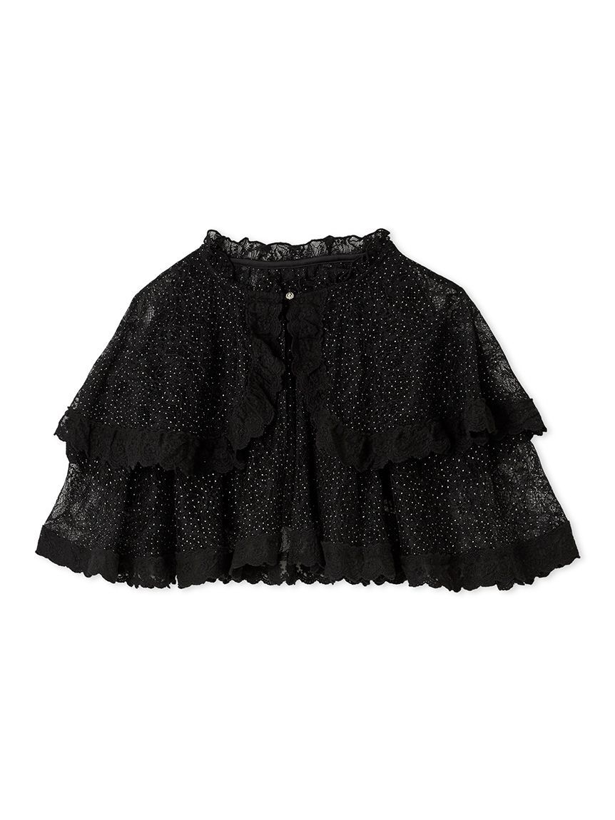 LILY BROWN「ヴィンテージライクレースボレロ」|カーディガン|BLK