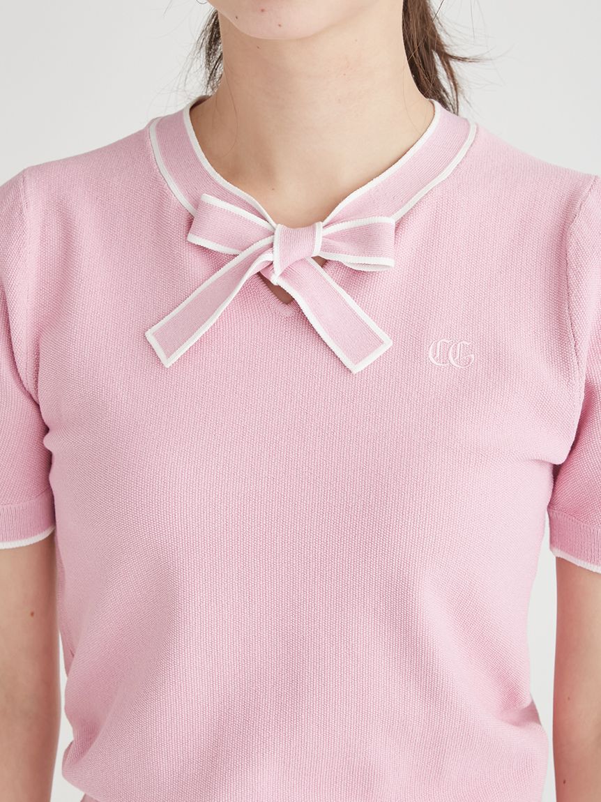 CELFORD「【CELFORD GOLF】ロゴポイントボウタイニットプルオーバ」|その他|