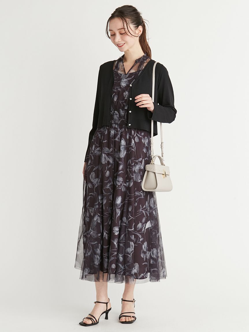 CELFORD「レイヤードフラワープリントワンピース」|ワンピース|