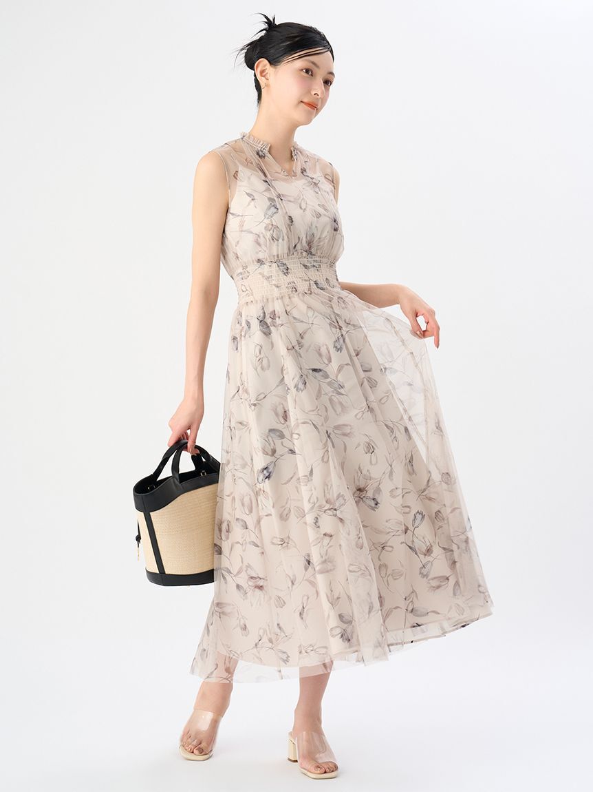 CELFORD「レイヤードフラワープリントワンピース」|ワンピース|