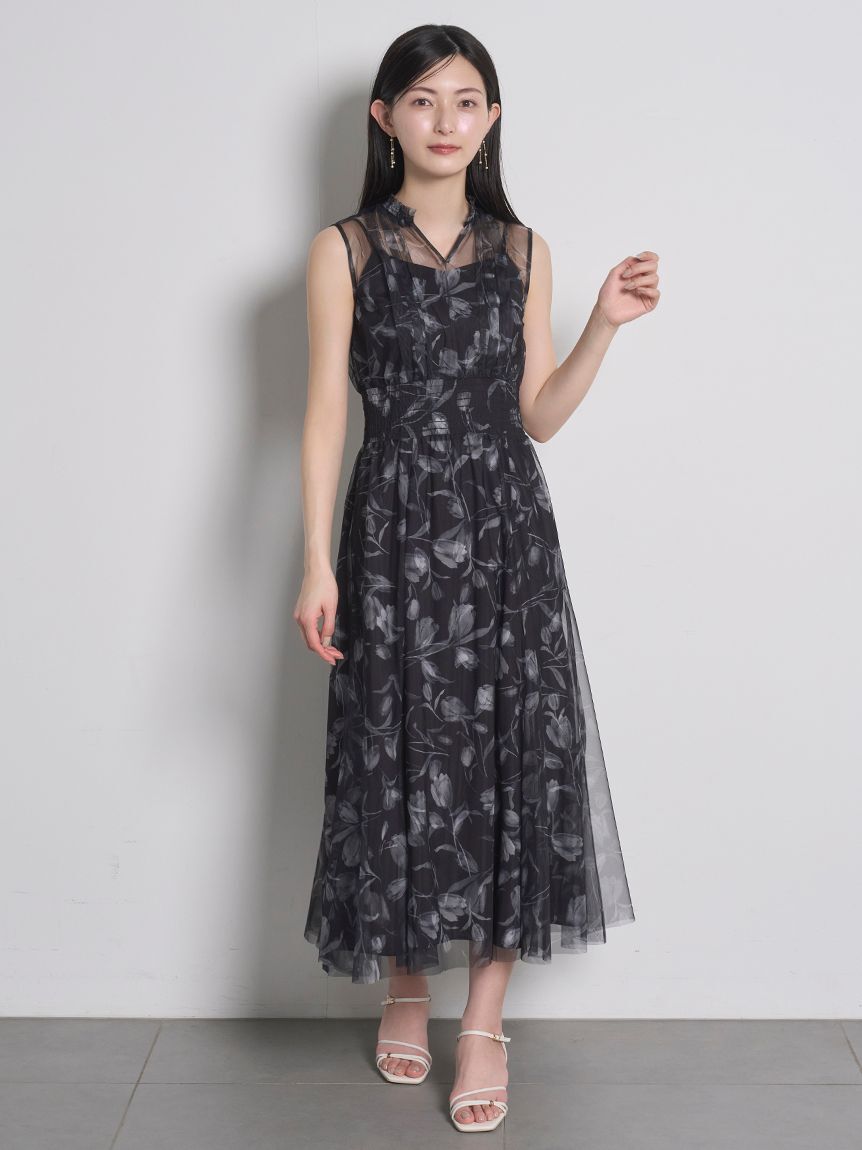 CELFORD「レイヤードフラワープリントワンピース」|ワンピース|