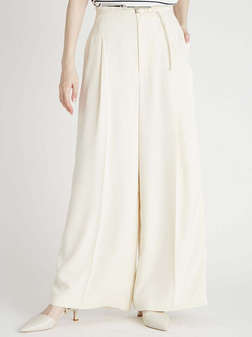 CELFORD「フローイングワイドパンツ」|チノ|