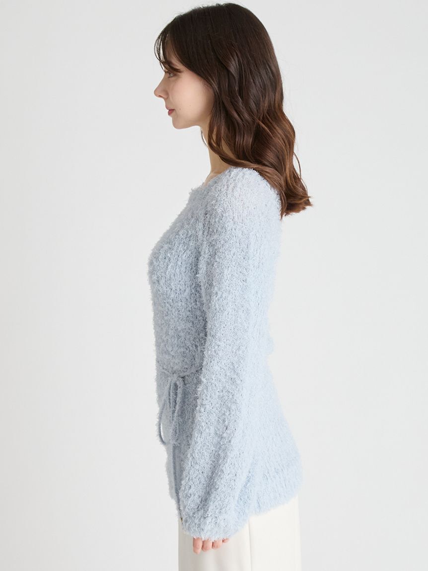 CELFORD「リボン付きフラッフィーニットプルオーバー」|ニット・セーター|