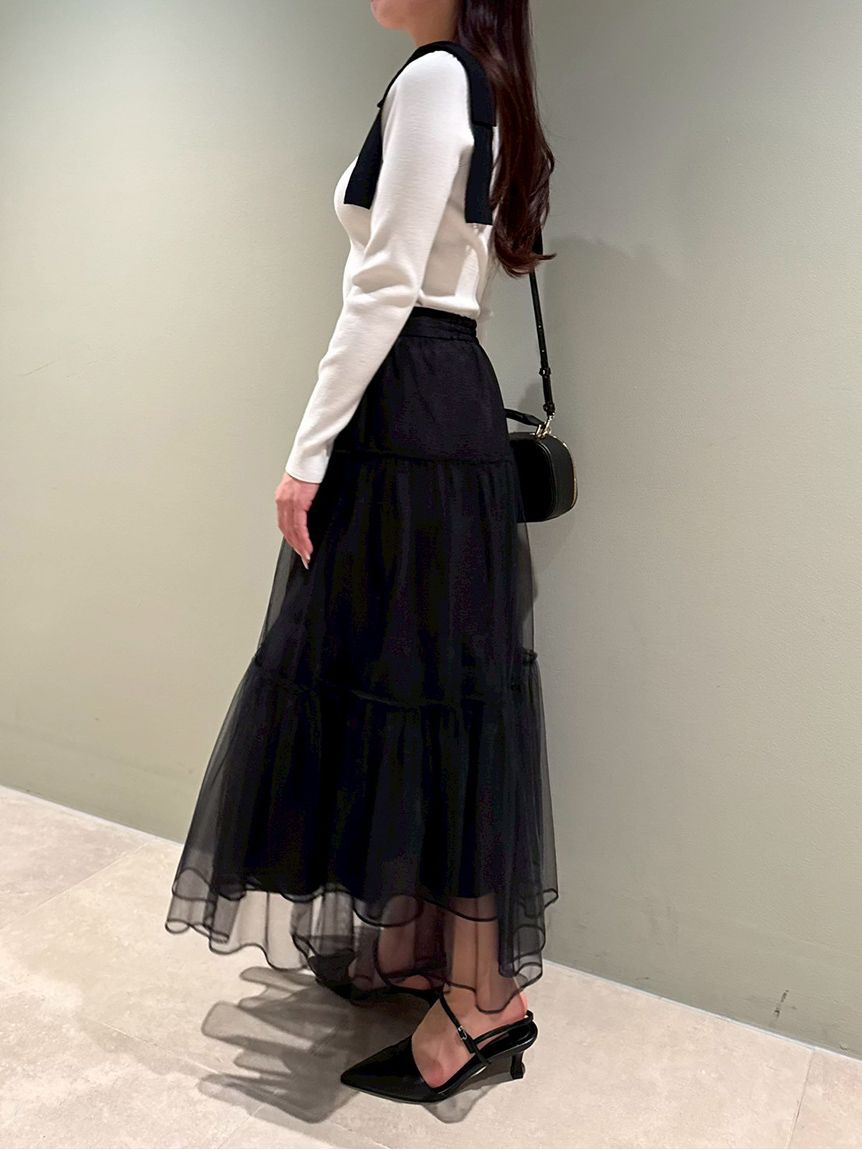 CELFORD「【ウォッシャブル】ショルダーリボンニットプルオーバー」|ニット・セーター|