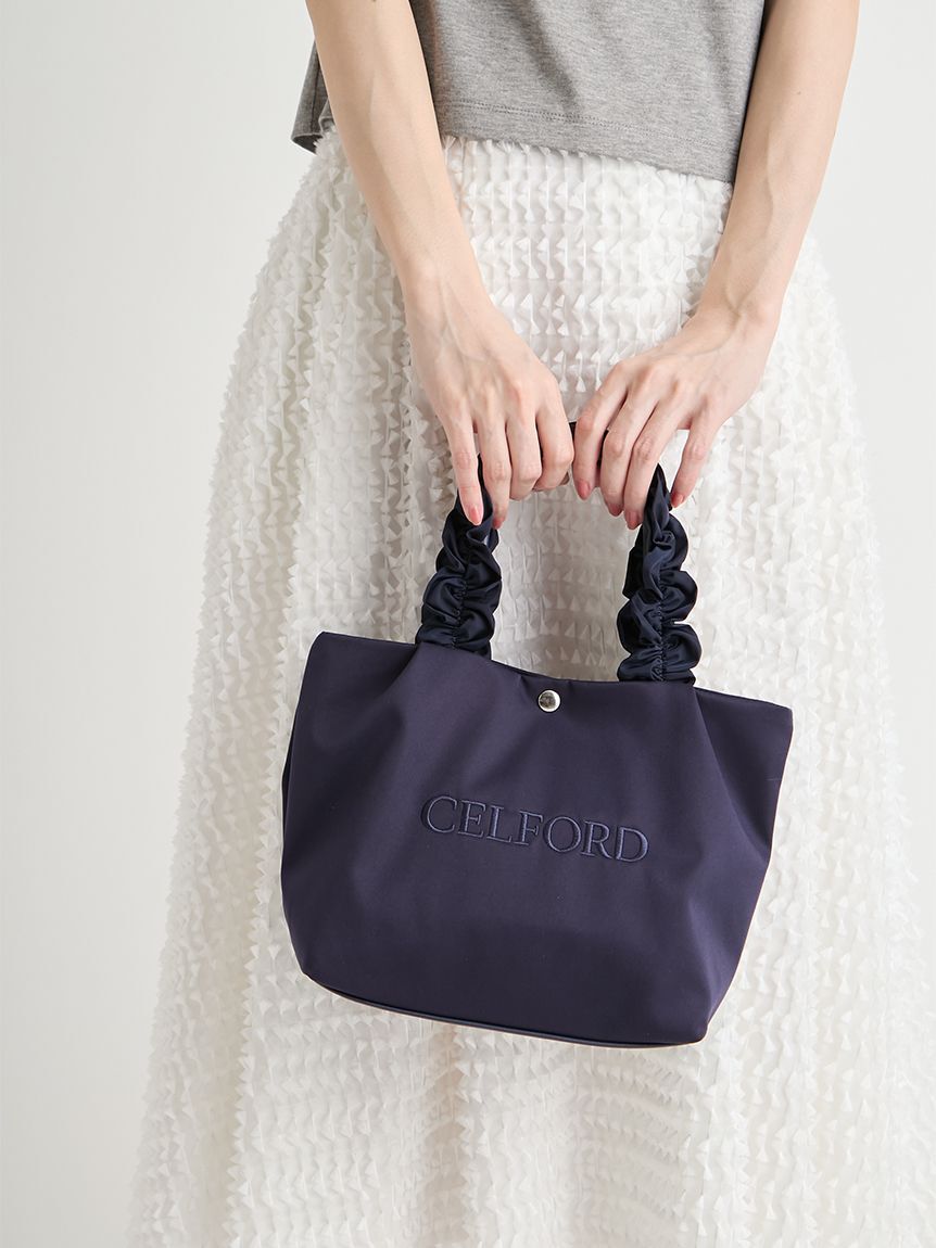 CELFORD「【WEB限定カラー】【プリュム】フリルラメ刺繍トートバッグ（small）」|トートバッグ|