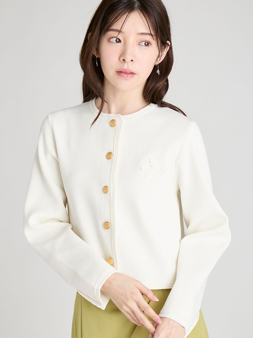 CELFORD「トリム総針カーディガン」|カーディガン|
