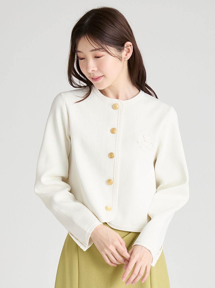 CELFORD「トリム総針カーディガン」|カーディガン|