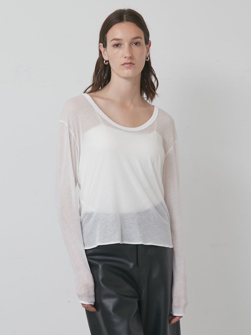 styling/「Ｕネック2WAYカットトップス」|Tシャツ・カットソー|