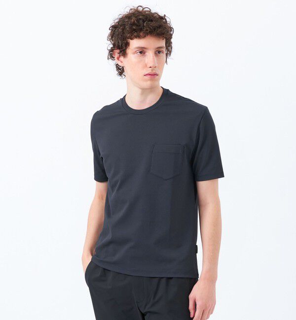 MACKINTOSH PHILOSOPHY「【TROTTER with MOONRAKERS 】 トロッター Tシャツ ムーンテックジャージー」|Tシャツ・カットソー|ネイビー