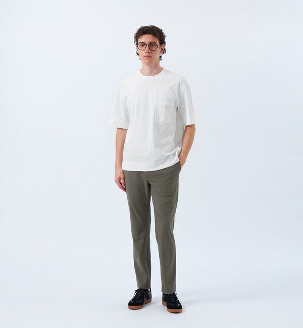 MACKINTOSH PHILOSOPHY「ドライフラットストレッチ クルーネック五分袖ポケT」|Tシャツ・カットソー|